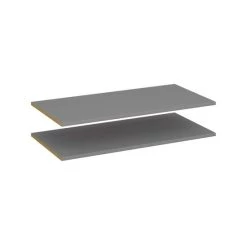 Coupon 😍 Steens Furniture A/S Tromsö 2er Set Einlegeböden (2-türiger Garderobenschrank) Dunkelgrau ⭐