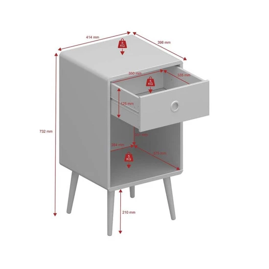 Am billigsten ❤️ Steens Furniture A/S Soft Line Nachttisch Schwarz ✔️ 6 Am billigsten ❤️ Steens Furniture A/S Soft Line Nachttisch Schwarz ✔️ – Bild 4