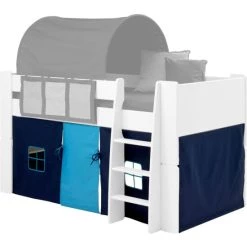 Großhandel 😀 Steens Furniture A/S Steens - For Kids Gardinen-Set - Material: Textilen - Verarbeitung: Dunkelblau ✨