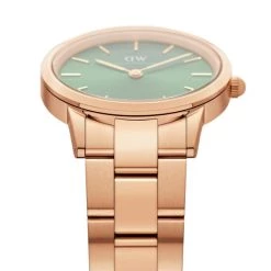 Brandneu 🎉 Daniel Wellington Iconic Link Emerald 36 Rosegold Green 👏 -Steens Furniture A/S Verkäufe unnamed file 1281