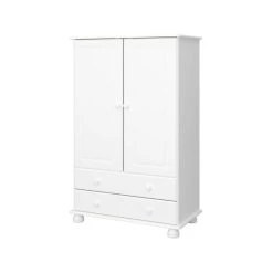 Besorgen 🔔 Steens Furniture A/S Steens - Richmond Kleiderschrank 2 Türen Und 2 Schubladen - Material: MDF - Verarbeitung: Weiss - H X B X T - 137 X 88 X 47 Cm; 3022220050000F 🎁 -Steens Furniture A/S Verkäufe unnamed file 151