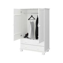 Besorgen 🔔 Steens Furniture A/S Steens - Richmond Kleiderschrank 2 Türen Und 2 Schubladen - Material: MDF - Verarbeitung: Weiss - H X B X T - 137 X 88 X 47 Cm; 3022220050000F 🎁 -Steens Furniture A/S Verkäufe unnamed file 152