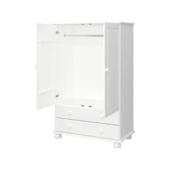 Besorgen 🔔 Steens Furniture A/S Steens - Richmond Kleiderschrank 2 Türen Und 2 Schubladen - Material: MDF - Verarbeitung: Weiss - H X B X T - 137 X 88 X 47 Cm; 3022220050000F 🎁 -Steens Furniture A/S Verkäufe unnamed file 153