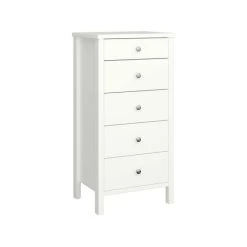 Am billigsten 🤩 Steens Furniture A/S Tromsö Kommode Mit 5 Schubladen Weiß 💯