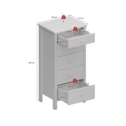 Am billigsten 🤩 Steens Furniture A/S Tromsö Kommode Mit 5 Schubladen Weiß 💯 -Steens Furniture A/S Verkäufe unnamed file 164