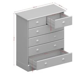 Billig 🎉 Steens Furniture A/S Steens Nola Kommode Mit 6 Schubladen, Weiß 😉 -Steens Furniture A/S Verkäufe unnamed file 204