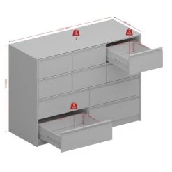 Bestes Angebot 😉 Steens Furniture A/S Steens Kommode Skyline 048 Mit 10 Schubladen In Weiß 😀 -Steens Furniture A/S Verkäufe unnamed file 210