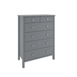 Brandneu ⭐ Steens Furniture A/S Tromsö Kommode Mit 6 Schubladen Dunkelgrau 👍