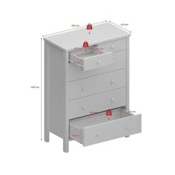 Brandneu ⭐ Steens Furniture A/S Tromsö Kommode Mit 6 Schubladen Dunkelgrau 👍 -Steens Furniture A/S Verkäufe unnamed file 275