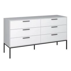 Schlussverkauf 🔥 Steens Furniture A/S Slimline Kommode Mit 6 Schubladen Weiß 😉