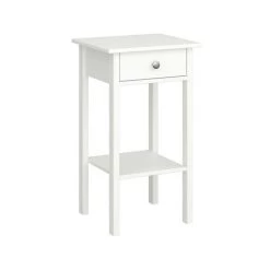 Brandneu 🎁 Steens Furniture A/S Tromsö Nachttisch Mit 1 Schublade Weiß 🎁