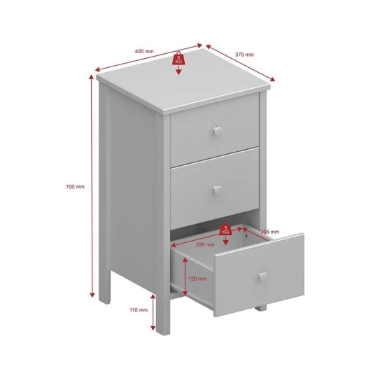 Rabatt 🥰 Steens Furniture A/S Tromsö Kommode Mit 3 Schubladen Dunkelgrau 😉 10 Rabatt 🥰 Steens Furniture A/S Tromsö Kommode Mit 3 Schubladen Dunkelgrau 😉 – Bild 8