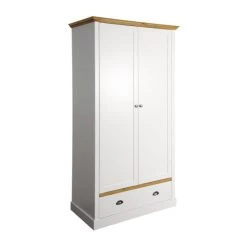 Blitzangebot ⭐ Steens Furniture A/S Sandringham Kleiderschrank 2 Türen 1 Schublade Weiß 👍