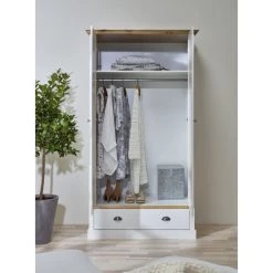 Blitzangebot ⭐ Steens Furniture A/S Sandringham Kleiderschrank 2 Türen 1 Schublade Weiß 👍 -Steens Furniture A/S Verkäufe unnamed file 333