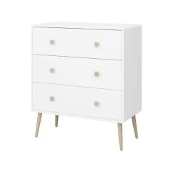 Neu 🔔 Steens Furniture A/S Steens - GAIA Kommode Mit 3 Schubladen - Material: MDF - Verarbeitung: Weiss- H X B X T - 92,4 X 81,1 X 39,6 Cm ⌛ -Steens Furniture A/S Verkäufe unnamed file 352