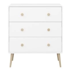Neu 🔔 Steens Furniture A/S Steens - GAIA Kommode Mit 3 Schubladen - Material: MDF - Verarbeitung: Weiss- H X B X T - 92,4 X 81,1 X 39,6 Cm ⌛ -Steens Furniture A/S Verkäufe unnamed file 356