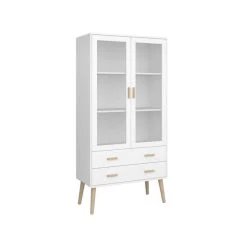 Top 10 🤩 Steens Furniture A/S Pavona Standvitrine Mit 2 Schubladen Weiß ⭐