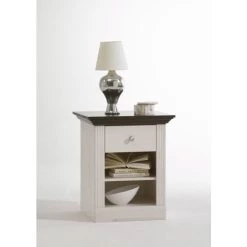 Brandneu 😍 Steens Furniture A/S Steens - Monaco Nachtkonsole 1 Schublade, 1 Boden - Material: Kiefer - Verarbeitung: White-Wash/kolonial Gebeizt ✨ -Steens Furniture A/S Verkäufe unnamed file 373