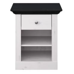 Brandneu 😍 Steens Furniture A/S Steens - Monaco Nachtkonsole 1 Schublade, 1 Boden - Material: Kiefer - Verarbeitung: White-Wash/kolonial Gebeizt ✨ -Steens Furniture A/S Verkäufe unnamed file 376