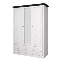 Schlussverkauf 💯 Steens Furniture A/S Steens - Monaco Kleiderschrank 2+1 Türen, 2+2 Schubladen - Material: Kiefer - Verarbeitung: White-Wash/kolonial Gebeizt 😀 -Steens Furniture A/S Verkäufe unnamed file 387