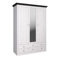 Schlussverkauf 💯 Steens Furniture A/S Steens - Monaco Kleiderschrank 2+1 Türen, 2+2 Schubladen - Material: Kiefer - Verarbeitung: White-Wash/kolonial Gebeizt 😀 -Steens Furniture A/S Verkäufe unnamed file 388