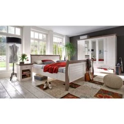 Großhandel 💯 Steens Furniture A/S Steens - Monaco Kleiderschrank 2+3 Glastüren, 4+2 Schubladen - Material: Kiefer - Verarbeitung: White-Wash/Stone 🎁 -Steens Furniture A/S Verkäufe unnamed file 418