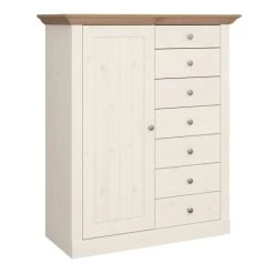 Bester Verkauf 🎉 Steens Furniture A/S Steens - Monaco Hochkommode 7 Schubladen, 1 Tür - Material: Kiefer - Verarbeitung: White-Wash/Stone 🛒 -Steens Furniture A/S Verkäufe unnamed file 429