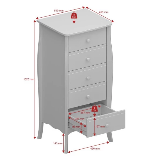 Rabatt ⌛ Steens Furniture A/S Steens Baroque Kommode Mit 5 Schubladen 😉 13 Rabatt ⌛ Steens Furniture A/S Steens Baroque Kommode Mit 5 Schubladen 😉 – Bild 11