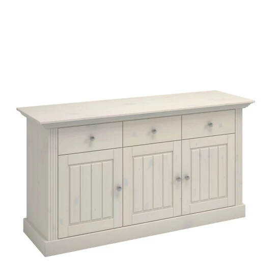 Angebote 💯 Steens Furniture A/S Steens - Sideboard, 3 Schubladen Und 3 Türen, Material Kiefer- Verarbeitung: Weiss Lasiert - H X B X T 78,1 X 145,2 X 46,5 Cm 🥰 5 Angebote 💯 Steens Furniture A/S Steens - Sideboard, 3 Schubladen Und 3 Türen, Material Kiefer- Verarbeitung: Weiss Lasiert - H X B X T 78,1 X 145,2 X 46,5 Cm 🥰 – Bild 3