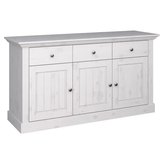 Angebote 💯 Steens Furniture A/S Steens - Sideboard, 3 Schubladen Und 3 Türen, Material Kiefer- Verarbeitung: Weiss Lasiert - H X B X T 78,1 X 145,2 X 46,5 Cm 🥰 6 Angebote 💯 Steens Furniture A/S Steens - Sideboard, 3 Schubladen Und 3 Türen, Material Kiefer- Verarbeitung: Weiss Lasiert - H X B X T 78,1 X 145,2 X 46,5 Cm 🥰 – Bild 4