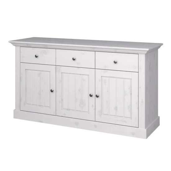 Angebote 💯 Steens Furniture A/S Steens - Sideboard, 3 Schubladen Und 3 Türen, Material Kiefer- Verarbeitung: Weiss Lasiert - H X B X T 78,1 X 145,2 X 46,5 Cm 🥰 7 Angebote 💯 Steens Furniture A/S Steens - Sideboard, 3 Schubladen Und 3 Türen, Material Kiefer- Verarbeitung: Weiss Lasiert - H X B X T 78,1 X 145,2 X 46,5 Cm 🥰 – Bild 5