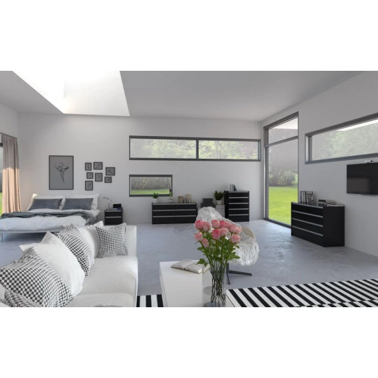 Bestpreis 🔥 Steens Furniture A/S Kommode Skyline Schwarz Inkl. Abdeckplatte Aus Glas Und 5 Schubladen Steens ❤️ 3 Bestpreis 🔥 Steens Furniture A/S Kommode Skyline Schwarz Inkl. Abdeckplatte Aus Glas Und 5 Schubladen Steens ❤️