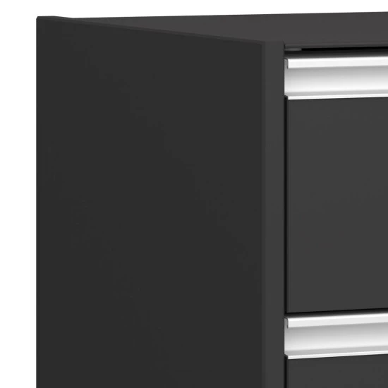 Bestpreis 🔥 Steens Furniture A/S Kommode Skyline Schwarz Inkl. Abdeckplatte Aus Glas Und 5 Schubladen Steens ❤️ 8 Bestpreis 🔥 Steens Furniture A/S Kommode Skyline Schwarz Inkl. Abdeckplatte Aus Glas Und 5 Schubladen Steens ❤️ – Bild 6