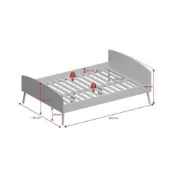 Top 10 😉 Steens Furniture A/S Steens - Soft Line Bett 140 X 200 Cm- Material: MDF - Verarbeitung: Weiss- H X B X T - 70 X 146 X 204 Cm ✔️ -Steens Furniture A/S Verkäufe unnamed file 640