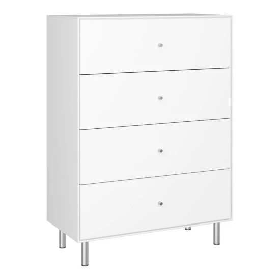 Bestpreis 😍 Steens Furniture A/S Steens - Maga Kommode Mit 4 Schubladen- Material: MDF - Verarbeitung: Weiss- H X B X T - 111 X 80 X 40 Cm ✨ 4 Bestpreis 😍 Steens Furniture A/S Steens - Maga Kommode Mit 4 Schubladen- Material: MDF - Verarbeitung: Weiss- H X B X T - 111 X 80 X 40 Cm ✨ – Bild 2