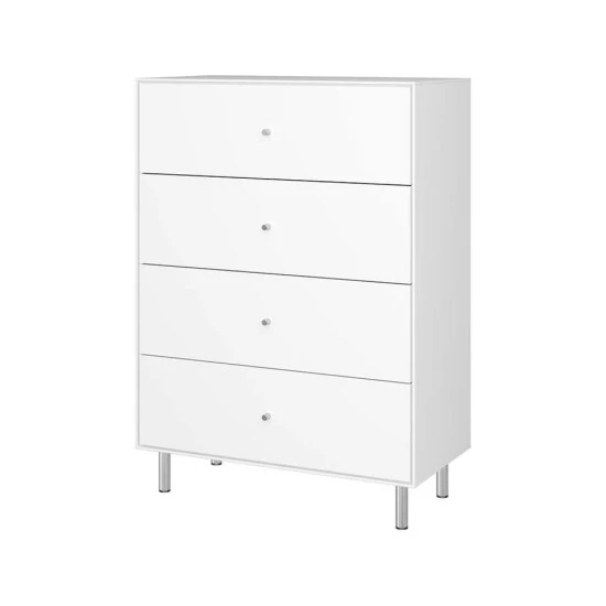 Bestpreis 😍 Steens Furniture A/S Steens - Maga Kommode Mit 4 Schubladen- Material: MDF - Verarbeitung: Weiss- H X B X T - 111 X 80 X 40 Cm ✨ 7 Bestpreis 😍 Steens Furniture A/S Steens - Maga Kommode Mit 4 Schubladen- Material: MDF - Verarbeitung: Weiss- H X B X T - 111 X 80 X 40 Cm ✨ – Bild 5