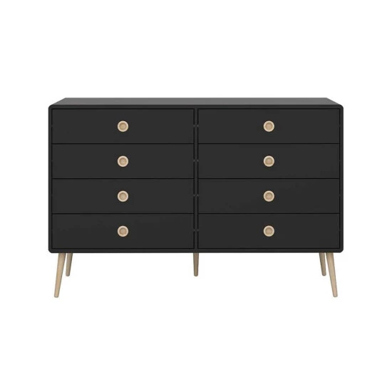 Großhandel 😍 Steens Furniture A/S Soft Line Kommode 8 Schubladen Schwarz 🎉 4 Großhandel 😍 Steens Furniture A/S Soft Line Kommode 8 Schubladen Schwarz 🎉 – Bild 2