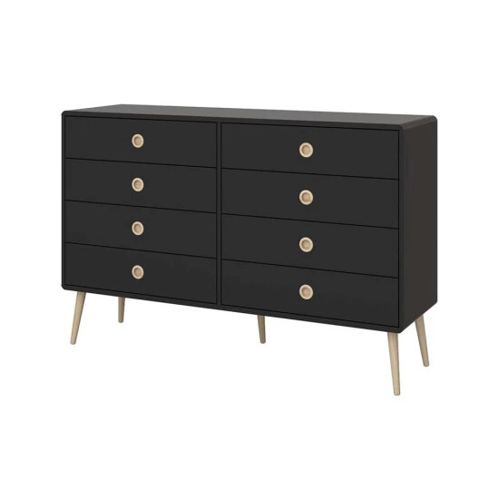 Großhandel 😍 Steens Furniture A/S Soft Line Kommode 8 Schubladen Schwarz 🎉 5 Großhandel 😍 Steens Furniture A/S Soft Line Kommode 8 Schubladen Schwarz 🎉 – Bild 3