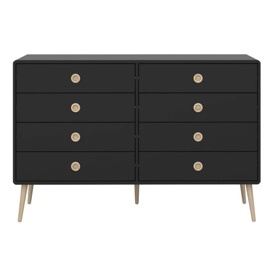 Großhandel 😍 Steens Furniture A/S Soft Line Kommode 8 Schubladen Schwarz 🎉 8 Großhandel 😍 Steens Furniture A/S Soft Line Kommode 8 Schubladen Schwarz 🎉 – Bild 6