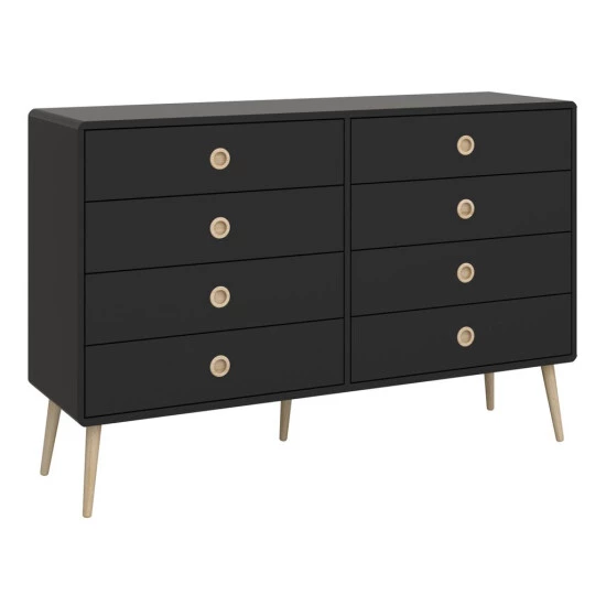 Großhandel 😍 Steens Furniture A/S Soft Line Kommode 8 Schubladen Schwarz 🎉 9 Großhandel 😍 Steens Furniture A/S Soft Line Kommode 8 Schubladen Schwarz 🎉 – Bild 7
