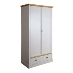 Aktion 🤩 Steens Furniture A/S Sandringham Kleiderschrank 2 Türen 1 Schublade Grau 👍