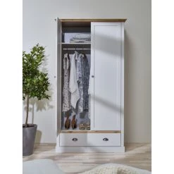 Aktion 🤩 Steens Furniture A/S Sandringham Kleiderschrank 2 Türen 1 Schublade Grau 👍 -Steens Furniture A/S Verkäufe unnamed file 746