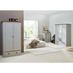 Aktion 🤩 Steens Furniture A/S Sandringham Kleiderschrank 2 Türen 1 Schublade Grau 👍 -Steens Furniture A/S Verkäufe unnamed file 749