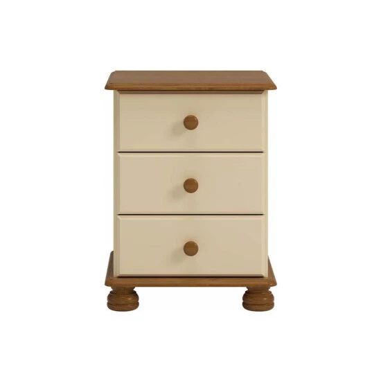 Coupon 🧨 Steens Furniture A/S Steens - Richmond Nachttisch 3 Schubladen - Material: MDF/Kiefer - Verarbeitung: Creme/Gebeizt-Lackert - H X B X T - 58 X 44 X 38 Cm; 3022030246000F ⭐ 8 Coupon 🧨 Steens Furniture A/S Steens - Richmond Nachttisch 3 Schubladen - Material: MDF/Kiefer - Verarbeitung: Creme/Gebeizt-Lackert - H X B X T - 58 X 44 X 38 Cm; 3022030246000F ⭐ – Bild 6