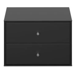 Besorgen 😉 Steens Furniture A/S Steens - Maga Nachtkonsole Mit 2 Schubladen- Material: MDF - Verarbeitung: Schwarz- H X B X T - 28 X 42 X 35 Cm ⭐