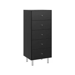 Neu 🤩 Steens Furniture A/S Steens - Maga Kommode Mit 5 Schubladen- Material: MDF - Verarbeitung: Schwarz- H X B X T - 111 X 47 X 40 Cm 🔔 -Steens Furniture A/S Verkäufe unnamed file 843