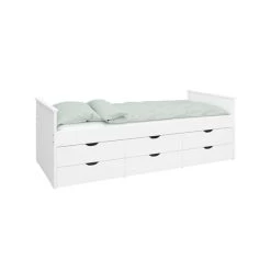 Brandneu ✔️ Steens Furniture A/S Steens - ALBA Bett Mit 6 Schubladen - Material: MDF - Verarbeitung: Weiss- H X B X T - 72 X 208 X 99 Cm 🛒 -Steens Furniture A/S Verkäufe unnamed file 863