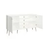 Am billigsten ⌛ Steens Furniture A/S Soft Line Sideboard Mit 2 Türen 4 Schubladen Weiss 👏