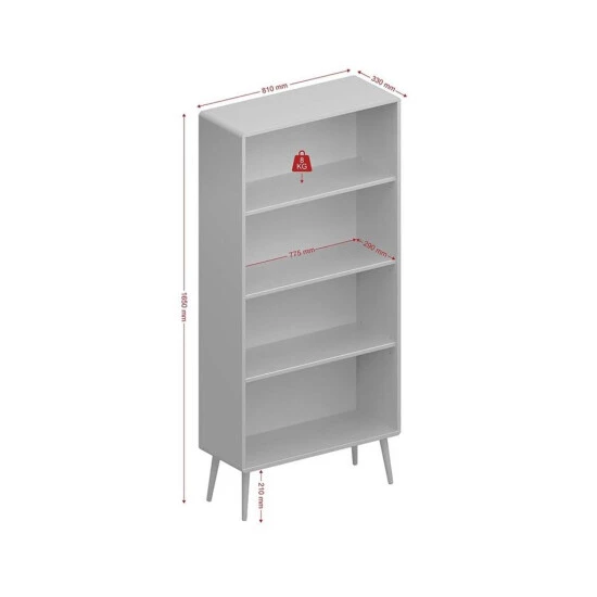 Bestes Angebot 🎉 Steens Furniture A/S Soft Line Regal Mit 3 Böden Breit Weiss ✔️ 5 Bestes Angebot 🎉 Steens Furniture A/S Soft Line Regal Mit 3 Böden Breit Weiss ✔️ – Bild 3