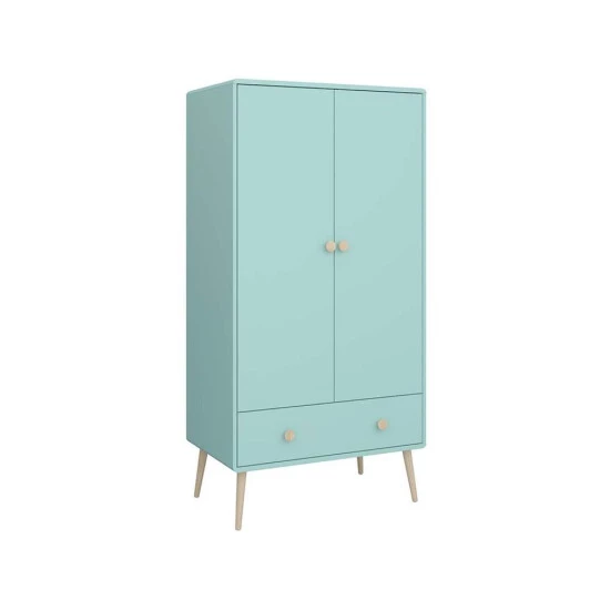 Bestes Angebot ✨ Steens Furniture A/S Steens - GAIA Kleiderschrank Mit 2 Türen Und 1 Schublade- Material: MDF - Verarbeitung: Cool Mint- H X B X T - 160 X 80 X 49,6 Cm 🎁 3 Bestes Angebot ✨ Steens Furniture A/S Steens - GAIA Kleiderschrank Mit 2 Türen Und 1 Schublade- Material: MDF - Verarbeitung: Cool Mint- H X B X T - 160 X 80 X 49,6 Cm 🎁